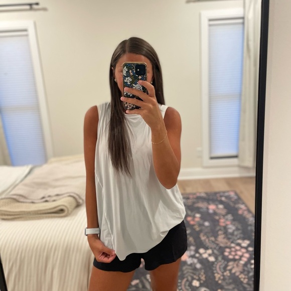 Athleta White Muscle Tee for Women - Picture 1 of 4